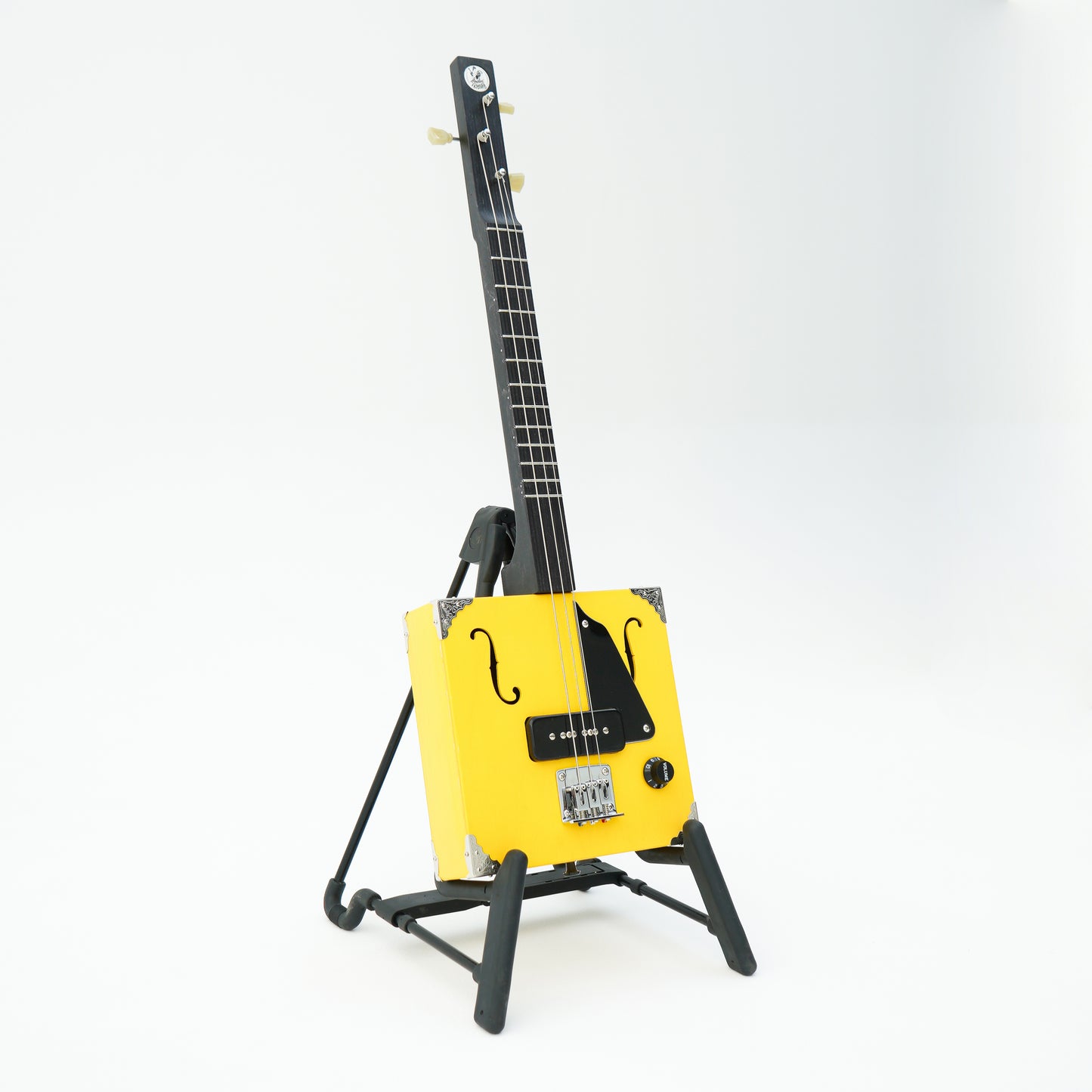 Cigar Box Guitar Model HCBG6E-TV Yellow