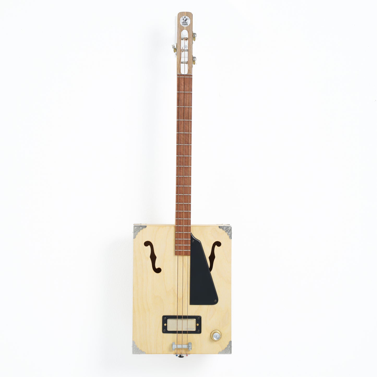 3 String Cigar Box Guitar Natural Finish