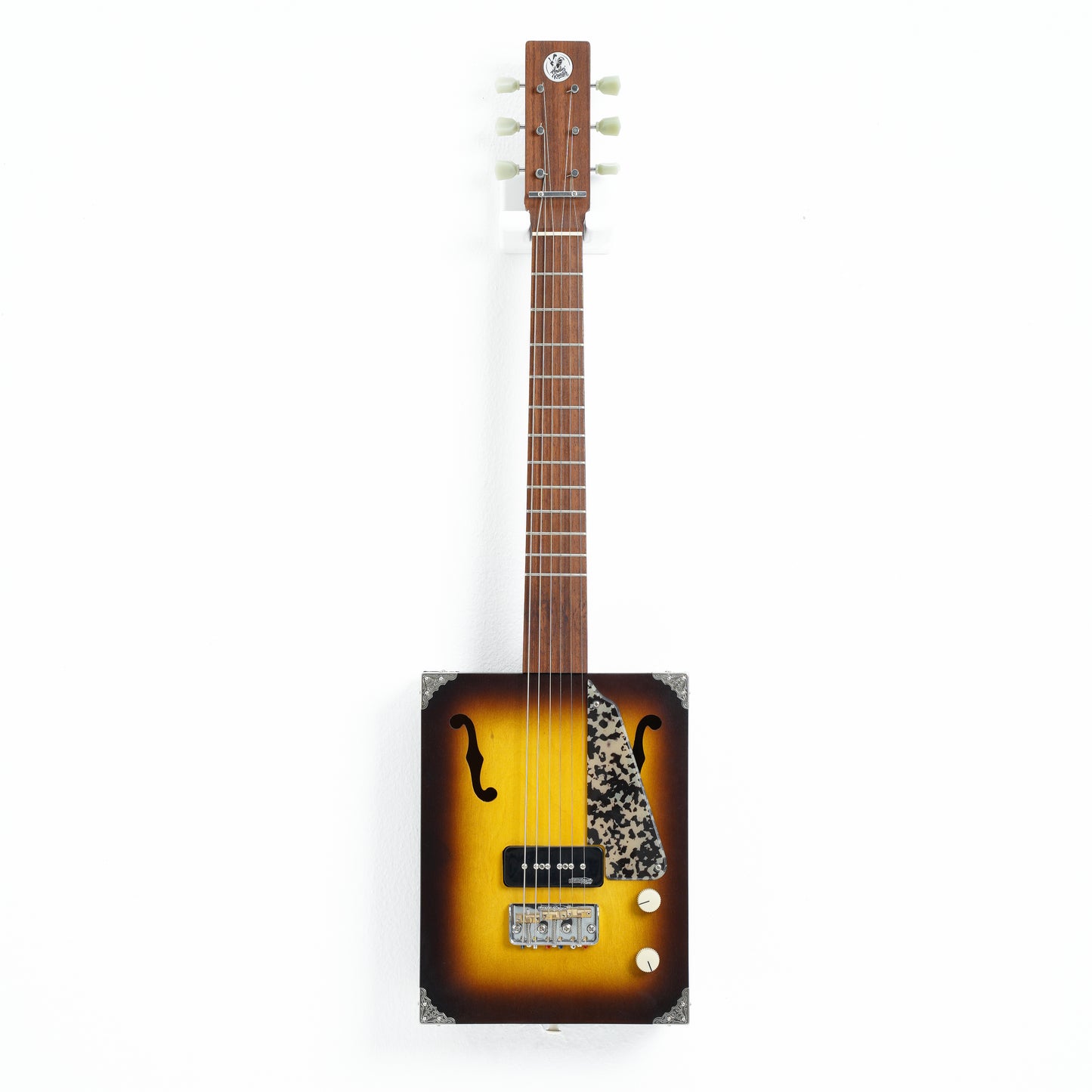 3 String Cigar Box Guitar Tobacco Burst