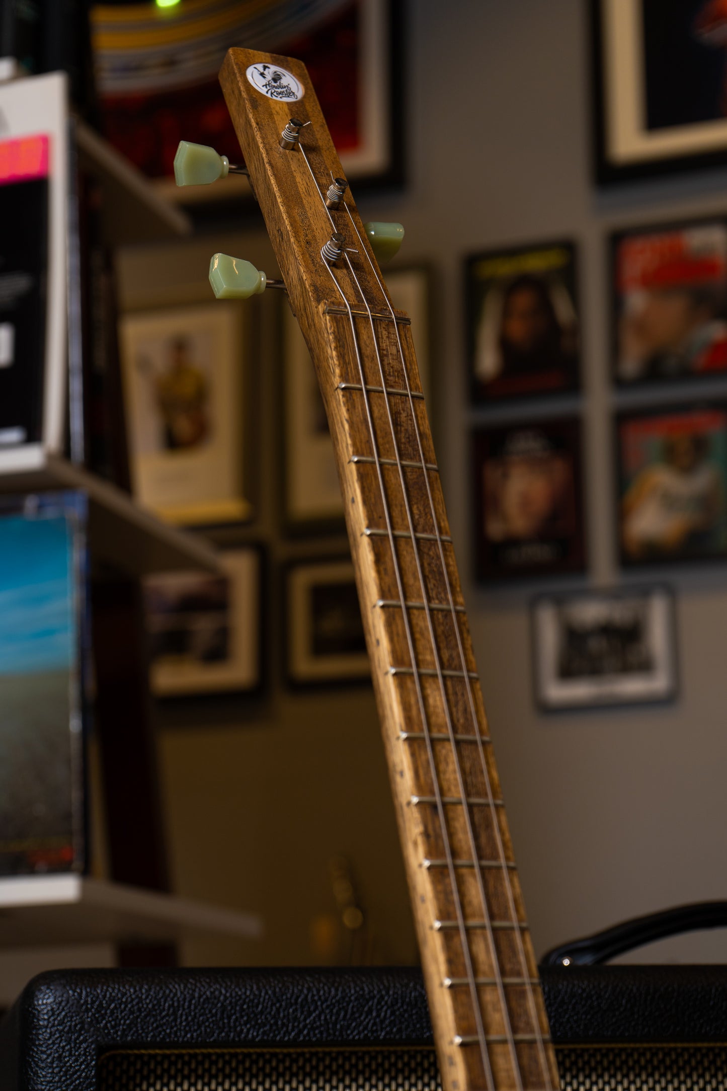 Dog Bowl Resonator 3 string  Cigar Box Guitar