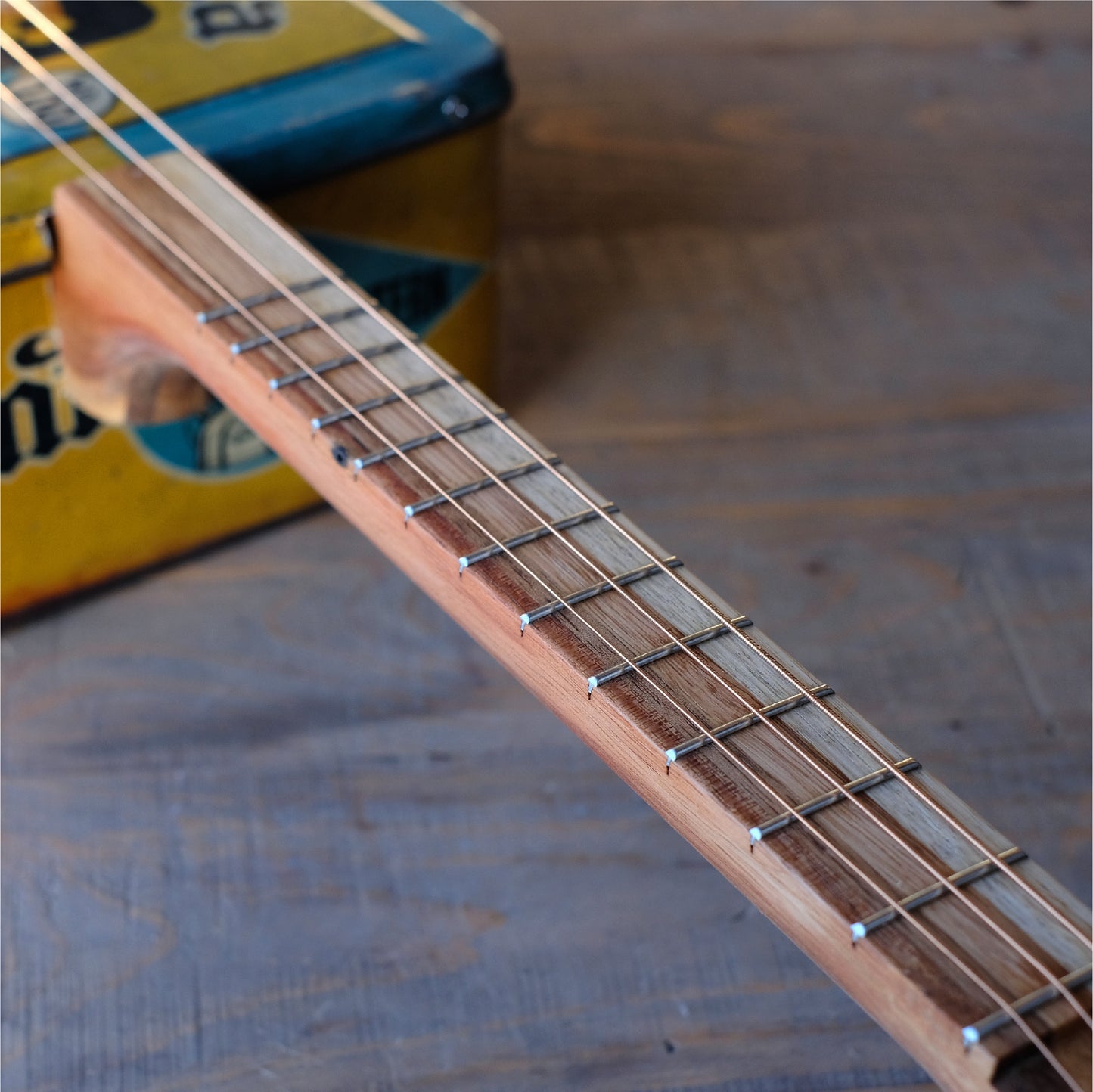 Vintage Ajanta Tin Can Guitar