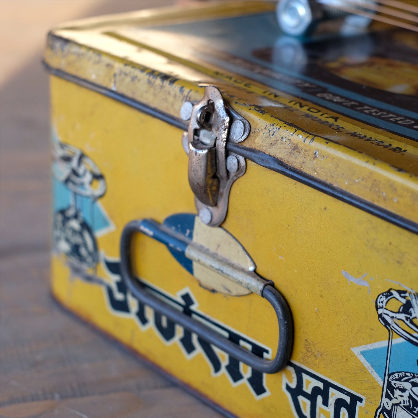 Vintage Ajanta Tin Can Guitar